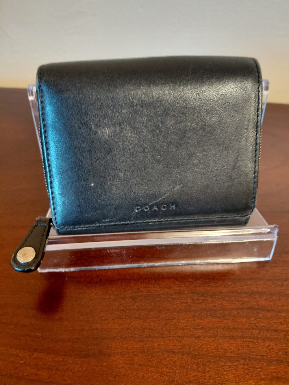 Coach Vintage Black Leather Wallet
